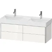Duravit XSquare Waschtischunterbau wandhängend, 2 Schubkästen, 1184x397x460mm, XS416409898, Farbe: Nachtblau Seidenmatt Lack
