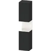 Duravit Hochschrank Qatego 40x36x1760cm, 2 T, An l, w hgl./Eiche sw