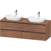 Duravit Waschtischunterschrank Ketho.2 160x55cm, B bs, N Nat, 4 Schub., wandhängend