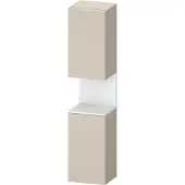 Duravit Collection One Hochschrank, Türanschlag links, 400x360x1760mm, Nische Weiß Matt, QA1346L18830000, Farbe: taupe supermatt