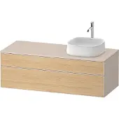 Duravit Zencha Konsolenwaschtischunterbau, 1300x550mm, 1 Auszug, 1 Schubkasten, Ausschnitt rechts, Z