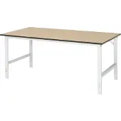 RAU Arbeitstisch, MDF-Platte, B 2000 x T 1000 x H 760-1080 mm