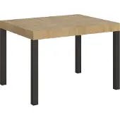 Itamoby Ausziehbarer Tisch 80x120/204 cm Everyday Gestell Eiche Natur Anthrazit
