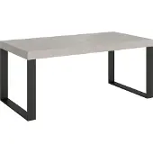 Itamoby Ausziehtisch 200/460x90 cm Tecno Kaschmir anthrazit Beine