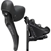 Shimano Grx Bl-rx600+br-rx400 Flat Mount Vorderradbremse Schwarz Schwarz One Size