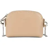 Lancaster Geldbörse aus Leder, Paris Modell, kleine Größe (PM), Beige-Tönen