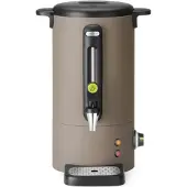 Hendi Glühweinkocher mit Zapfhahn und Abtropfschale 9 l 950 W - taupe
