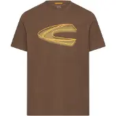 Camel active Print-Shirt , Herren, Gr. XXL, braun (mud braun), Jersey, Obermaterial: 100% Baumwolle, bedruckt, normal hüftbedeckend, Rundhals, Shirts Print-Shirt, mit Logo-Print