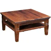 MASSIVMOEBEL24.DE MASSIVMOEBEL24 Couchtisch Akazie 85x85x45 nougat lackiert OXFORD #316