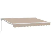 Syfax Manuelle Markise 3,5 x 2 m Beige 100% Polyester