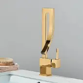 OEM Waschtischarmatur, deckenmontiert, Einhebel, Goldene