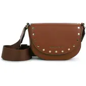 Michael Kors für Mädchen. R30634 Braune Halbmond-Umhängetasche (OSFA), Lässig, Polyurethan, Kinderbekleidung