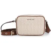 Michael Kors für Mädchen. R30630 Beige lässige Umhängetasche (OSFA), Polyurethan, Kinderbekleidung