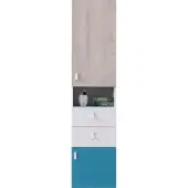 Masseno Drehtürenschrank ISEO 45/45/40cm 2-türig Eichefarben