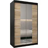 MEBLE KRYSPOL Kleiderschrank, Schiebetürenschrank Schlafzimmer, Schrank mit Spiegel VERONA 4 120 cm