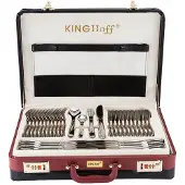 King Hoff Besteck 72 Ele. Glänzend Kh-3504 Koffer