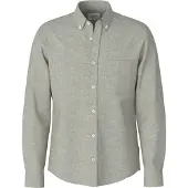 JOOP! Langarmhemd JOOP JEANS "Hali", Herren, Gr. XL, N-Gr, bright grün, Web, Obermaterial: 55% Leinen, 45% Baumwolle, unifarben, regular fit normal, 1-Knopf-Manschette, Hemden Langarmhemd