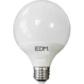 EDM Led Globe Glühbirne E27 95 Mm 10w 810 Lumens 3200k Weiß Weiß One Size