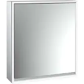 Emco loft Lichtspiegelschrank, 600mm, Aufputzmodell, aluminium/weiß, 979806100