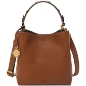Fossil Umhängetasche Handtasche Jessie Bucket Crossbody Bag Brown braun