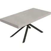 Itamoby Niket Kaschmir-Ausziehtisch 200/304x90 cm mit anthrazitfarbenen Beinen
