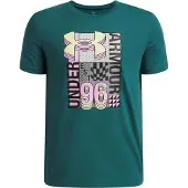 Under Armour B Logo WM Collage SS green black (338) XL