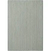 Hanse Home Ted Baker Flachgewebeteppich Linley, Wetterfest, Streifen, Pflegeleicht, Grün - 120x170 cm