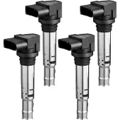 Vevor 4 x Zündspulen kompatibel mit Audi A1, A3 Seat Alhambra Altea Cordoba Ibiza Leon Toledo Volkswagen Golf Polo Tiguan Vento