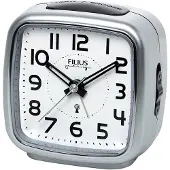 FILIUS zeitdesign Funkwecker , silber (silberfarben), Wecker, Funkwecker, Schlafzimmer, Wecker, Beleuchtung, schleichende Sekunde, Snooze