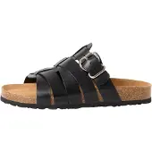 Tamaris Pantolette Schlupfschuh, Hausschuh, Sommerschuh mit Veloursleder-Fußbett