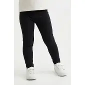 Happy girls Leggings , Mädchen, Gr. 110, N-Gr, schwarz, Strick, Obermaterial: 60% Polyester, 35% Baumwolle, 5% Elasthan, unifarben, eng knöchellang, Hosen Leggings, wärmend und elastisch, Topseller