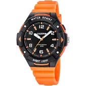 Calypso Herrenuhr Analog aus Kautschuk Orange