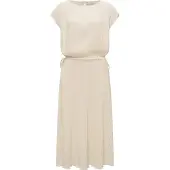 Ragwear Plisseekleid "Plisseekleid Galit YOUMODO", Damen, Gr. XS, N-Gr, weiß (ecru), Obermaterial: 65% Polyester PES. 35% Viskose CV., Kleider Plisseekleid