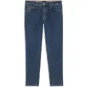 BOSS für Herren. 50566052 Blaue Tapered Fit Jeans (34/36), Lässig, Baumwolle, Denim