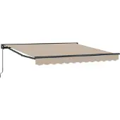 Syfax Manuelle Markise 3 x 2,5 m Beige 100% Polyester
