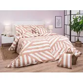 Dadka Leinen Baumwolle Zebra hellbraun 140x200, 70x90 cm