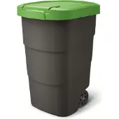 Prosperplast Wheeler 95 l anthrazit mit grünem Deckel
