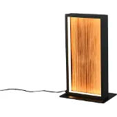 TRIO Tischleuchte Kalea Modern 30,3 x 18 cm warmweiß holzfarben