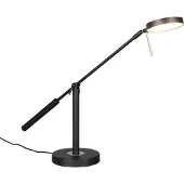 TRIO LED-Tischlampe Monza, schwarz matt, Höhe 52 cm, Metall