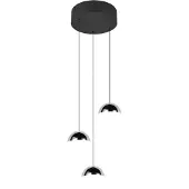 TRIO LED-Hängeleuchte Senta, chromfarben, Ø 25 cm, 4.000 K 3-flg.