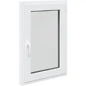 Syfax Kellerfenster RISOR 60 x 100 cm PVC und Glas Weiß