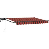 vidaXL Manuelle Gelenkarmmarkise mit LEDs 3,5 x 2 m