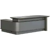 Xl Moebel Gmbh Schreibtisch Chefzimmer Modern Grau Design Stauraum Kabeldurchführung Stil