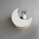 Cats Design Kletterwand große Katzen stabil Wandkratzbaum Wandbett Mond F7