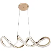 Toolight Hängelampe Rea G154-Cp, Golden, höhenverstellbar, 93x30x23 mm, 5000 Lumen, 4000 Kelvin