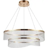 Toolight Hängelampe Rea G146-2Cp Gold, Transparent