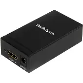 StarTech.com .com HDMI auf Displayport aktiv Adapter / Konverter mit bis zu 1920x1200 (Buchse/Buchse), Aktiver Videokonverter, Leistung, Schwarz, Stahl, CE, FCC, RoHS, 1920 x 1200 Pixel