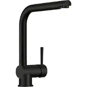 NABER Einhebelmischer DRIVE 1 in Schwarz Matt mit Festauslauf / Hochdruck