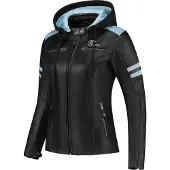 Rusty Stitches Joyce Lederjacke Schwarz 44 Frau Schwarz 44