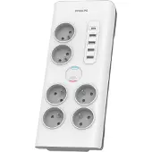 Philips SPN7060WA/60 Überspannungsschutz Weiß 6 Netzsteckdose(n) 2 m